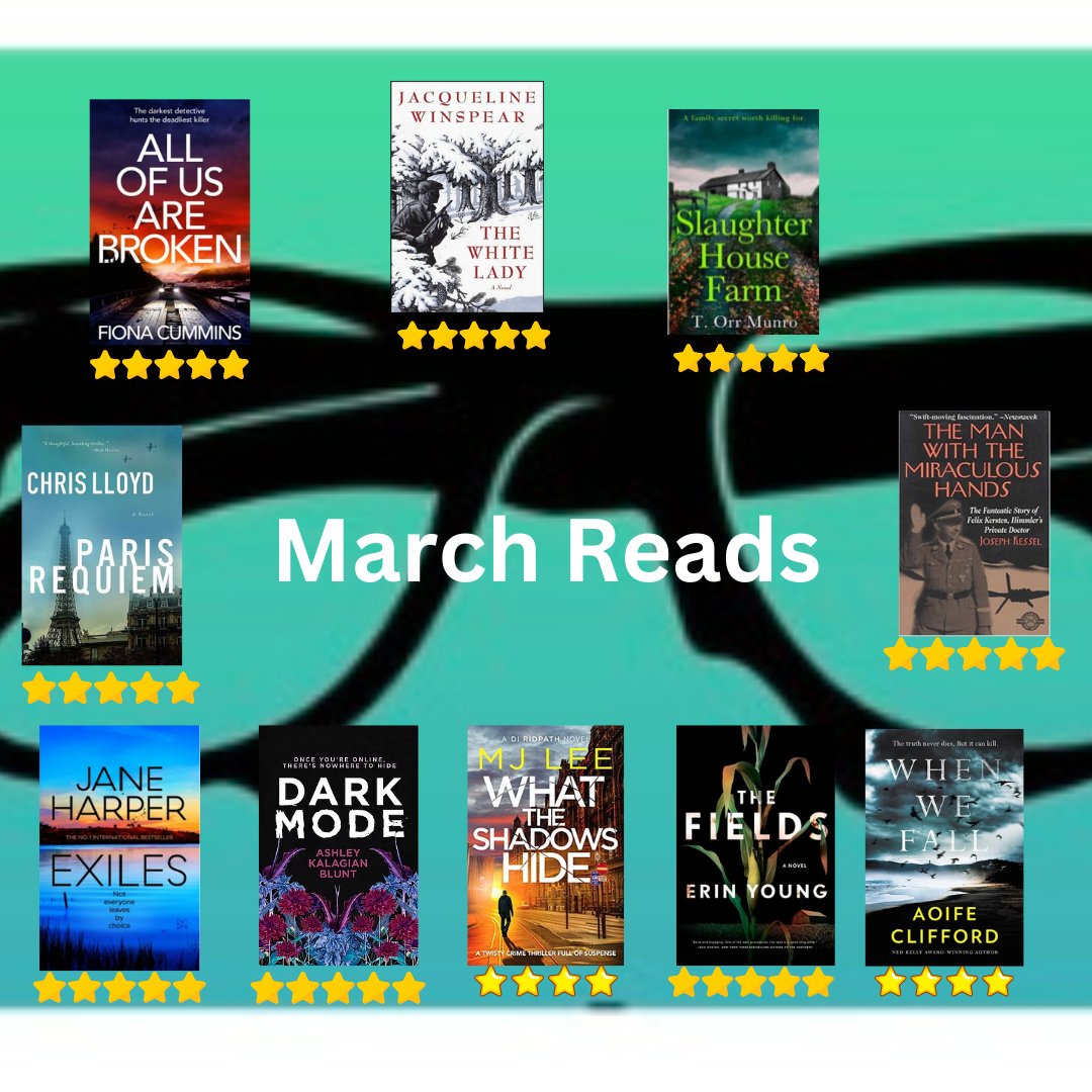 judefire33's tweet image. #MarchReads #Judefire33 #Blogger #Avidreader Another excellent month of exceptional books! #Monthsreading #readandreview Full #reviews are on my #blog. @FionaAnnCummins @AllisonandBusby @TinaOrrMunro @chrislloydbcn @eandtbooks @janeharperautho @AKalagianBlunt @WriterMJLee