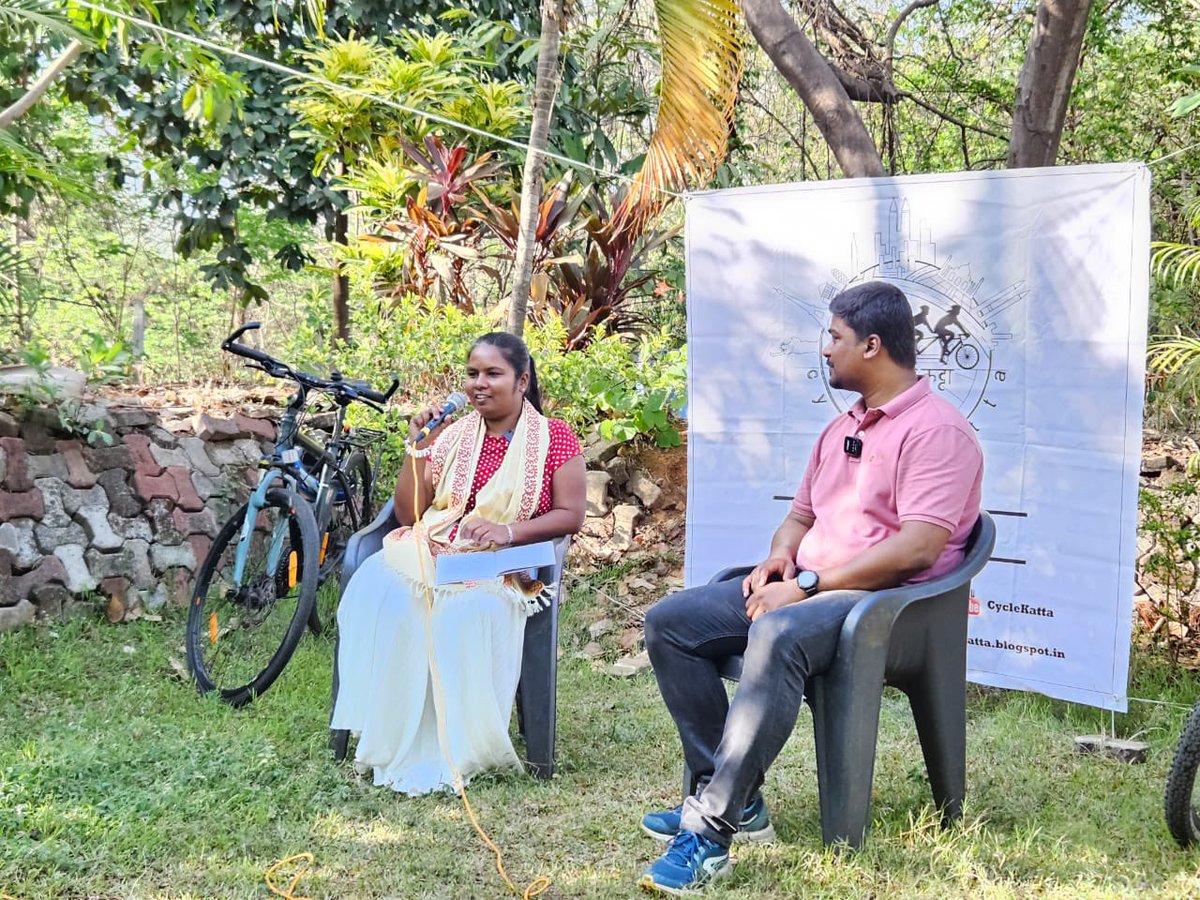 CycleKatta's tweet photo. Thanks a lot everybody for making the first Cycle Katta meet-up a success. Listening to Shashwati Bhosale in the close lap of nature was an inspirational experience. Thanks for Shashwati, for readily accepting our invite and so enthusiastically giving us a peek into her journeys. https://t.co/RpgSAindDV