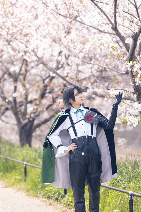 【cosplay/刀剣乱舞/松井江】⚠️刀なし　　この桜も赤く染めようかphoto⇨ぬるちゃん#ぬるフォト 