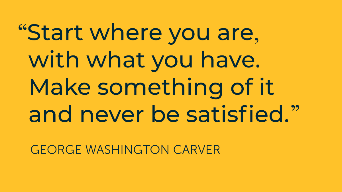 ricpratte's tweet photo. We all have to start somewhere! You've got this. https://t.co/JdaJGdQu2h