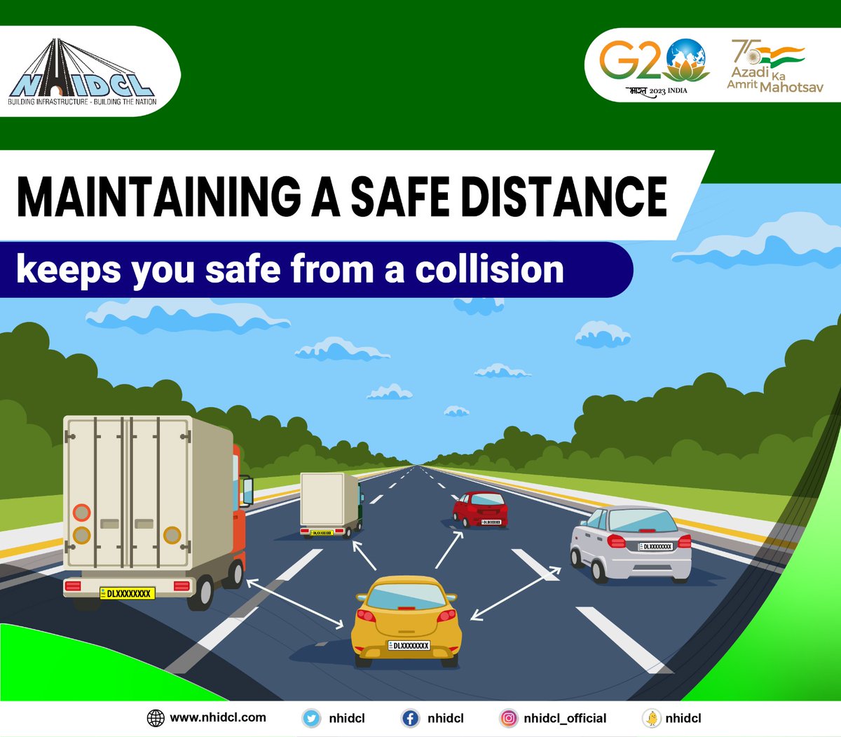 NHIDCL on Twitter "Driving responsibly is the key. Always maintain a