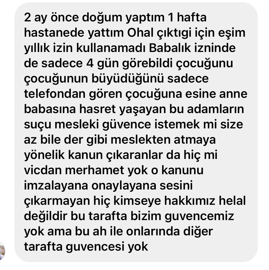 Bu yiğitleri bu hale düşürdünüz ya
Allah müstahakınızı versin

Üstlere 3-5 tazminat daha yazın 
Bu yiğitlerin ahı yiyecek sizi

Ahada yazıyorum.!
 #UzmanÇavuş