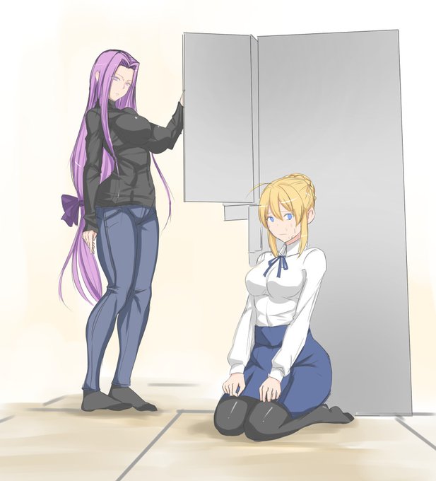 ライダーがとってあったプリンを食べてしまってお仕置きされるセイバー

まとめサイトに取り上げてもらったりして過去イチ伸びました
#これでフォロワーさん増えました 