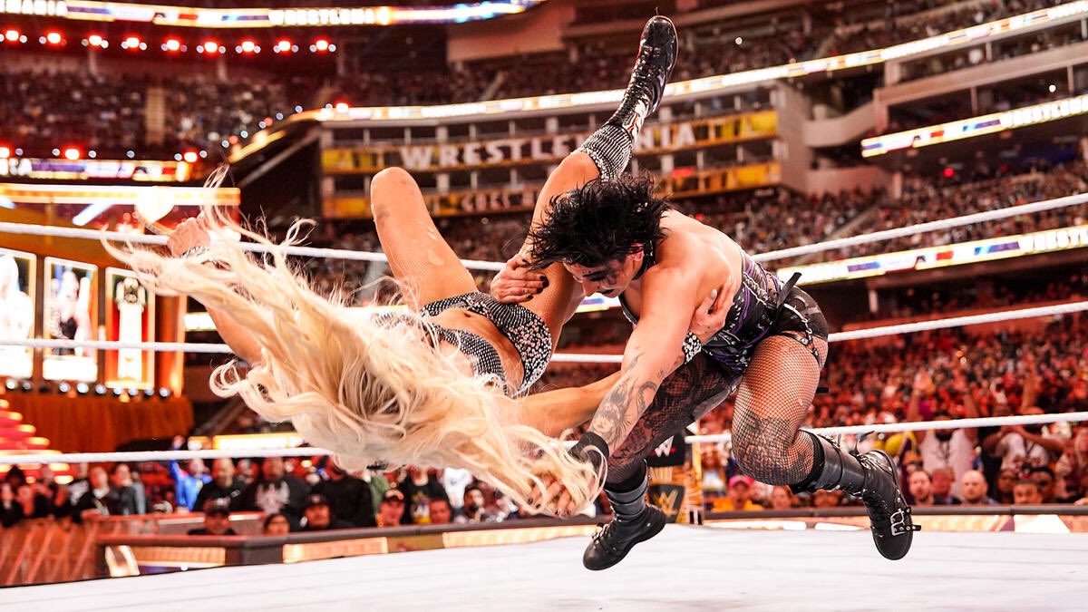 Charlotte Flair v Rhea Ripley last night was produced by Jason Jordan at #WrestleMania 39.

And marked the first time in <a href="/WWE/">WWE</a> history that a match at WM had a female: announcer, competitors &amp; referee.

An unforgettable classic.