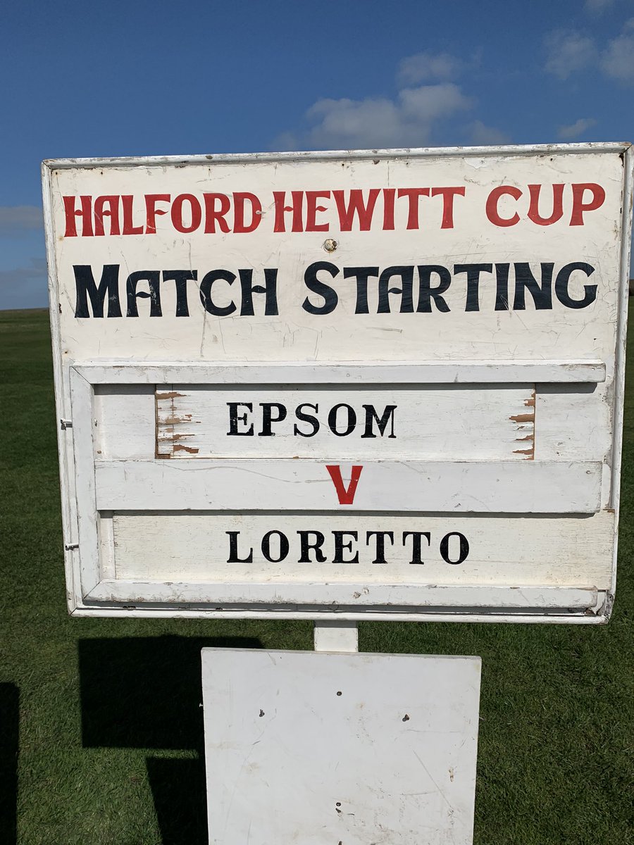 It comes down to this. 

The final of the 2023 Halford Hewitt Cup is about to get underway. 

Epsom vs Loretto