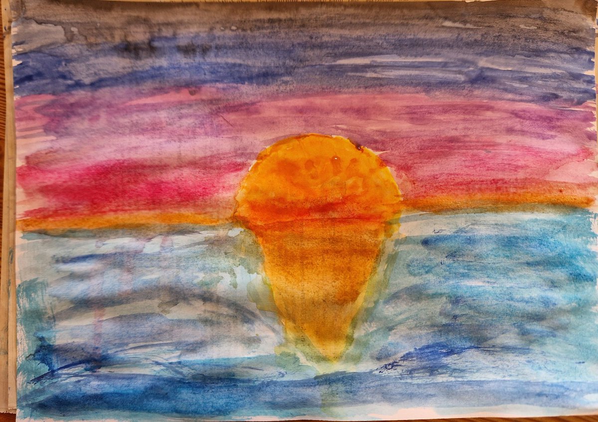 DerBarte's tweet photo. Das erste Mal seit Ewigkeiten wieder mal mit Wasserfarben gemalt... Hat so semi funktioniert :-D
#bARTe https://t.co/zw1NUDhttS