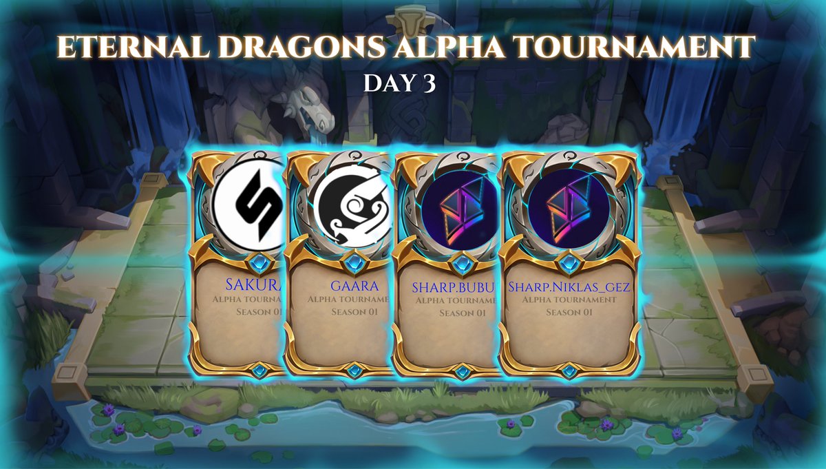 eternaldragons's tweet photo. As we prepare for the semi-finals and finals, have you snagged any player cards of our finalist contenders?! 🃏🌟

Don't miss out - head to the secondary market and collect before the games begin! 👀👇 
https://t.co/8DUqhZKLQa
#EDAlphaTournament https://t.co/pimf6gAmE9