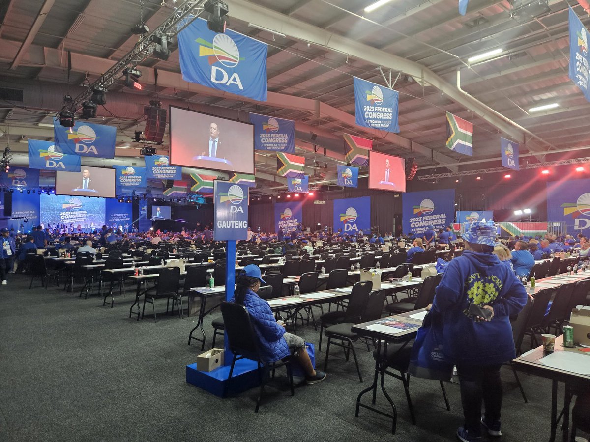 A lod of delegates have left following the announcement of the results. #DAcongress2023 @News24 (@BongeMacupe)