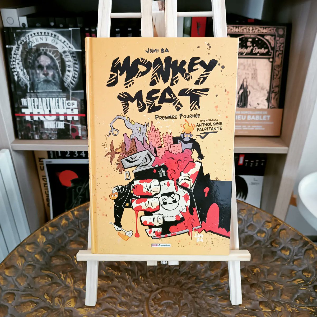 ManiaComicsFr's tweet photo. Hier j'ai pu rencontrer @juni_ba l'auteur de "Monkey Meat" 🙈🍖 qui était en dédicace chez @BDfugue_tlse 🔥🔥 !! Il s'agit de ma claque visuelle de l'année ! Et d'ailleurs une chronique est en préparation mais je ne vous ai rien dit 🤫 !! #Comics #BD #Manga
#comicsaddict https://t.co/GiyXGdC8Qd