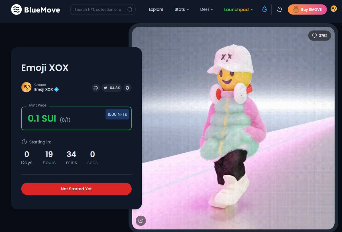 📢Attention, everyone!

🚀19 hours later we have Testnet on <a href="/BlueMove_OA/">BlueMove</a> . Don't forget to get the FREE version of NFT🚨

Don't miss this opportunity. Total supply 1000 pcs

Visit the link below to claim your NFT after 19 hours! ⬇️

Link to mint:sui.bluemove.net/launchpad-deta…