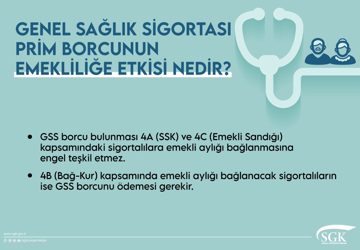 Genel Sağlık Sigortası prim borcunun emekliliğe etkisi nedir?

#EYT
#Emeklilik