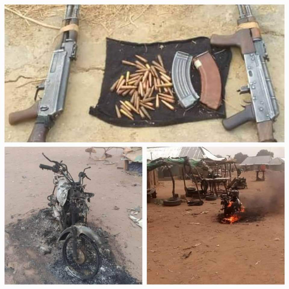 Yatab_ngr's tweet photo. Just In: Nigerian Army Special Forces have neutralized 11 bandits in a fierce gun battle during a robust fighting patrol in Birnin Gwari LGA. https://t.co/1bNubjtK7c
