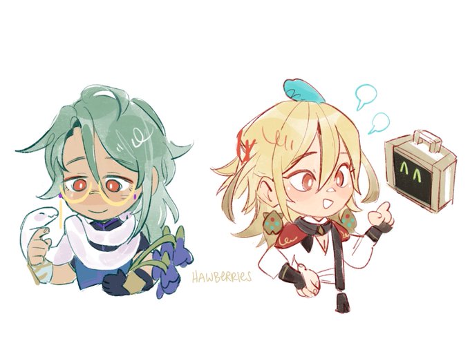 [genshin] dendro men and their little friends 