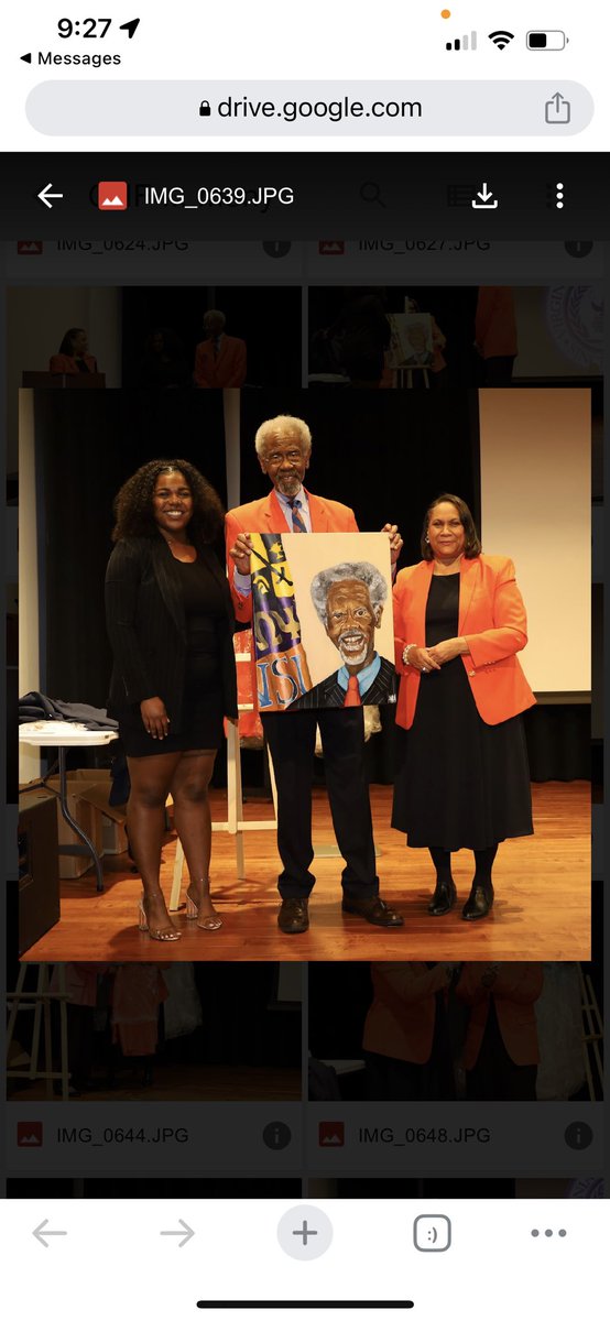 Dr Hill received his gift from Hill Institute cohort 4 , picture of him. Artist Jordan James, student at VSU.
Dr Hill we ❤️ you!