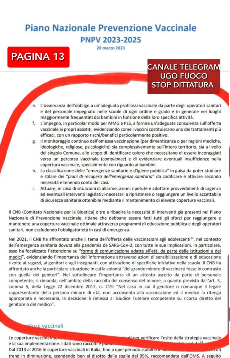 OlivierSolaro's tweet photo. anche la Meloni ha tradito gli italiani

OBBLIGHI VACCINALI FUTURI PREVISTI PER SANITÀ E SCUOLA. 
ECCOVI IL PIANO NAZIONALE PREVENZIONE VACCINALE 2023-2025 DEL GOVERNO MELONI. https://t.co/845vJ6DAsE