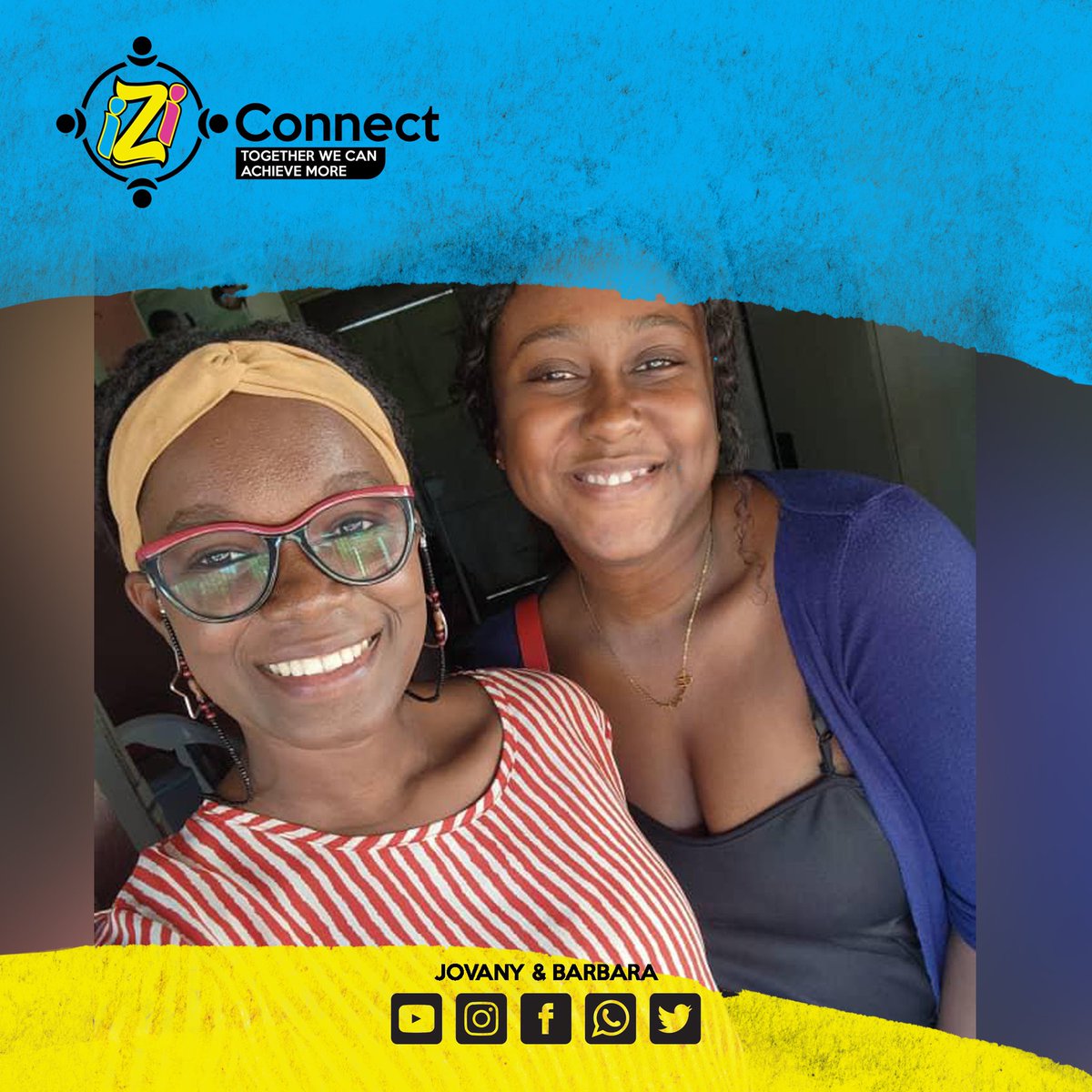 IziConnect's tweet photo. Que c’est bien de rencontrer un membre de sa grande famille…  Jovany &amp; Barbara https://t.co/XVhTU12W3C