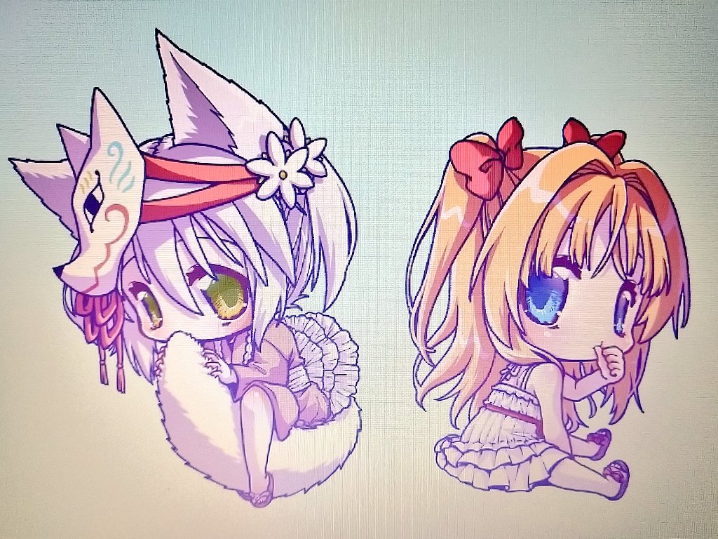 hoshi_wataru's tweet photo. 漫画用SD絵(アクキー再利用予定) https://t.co/NzJ1NcGqRB