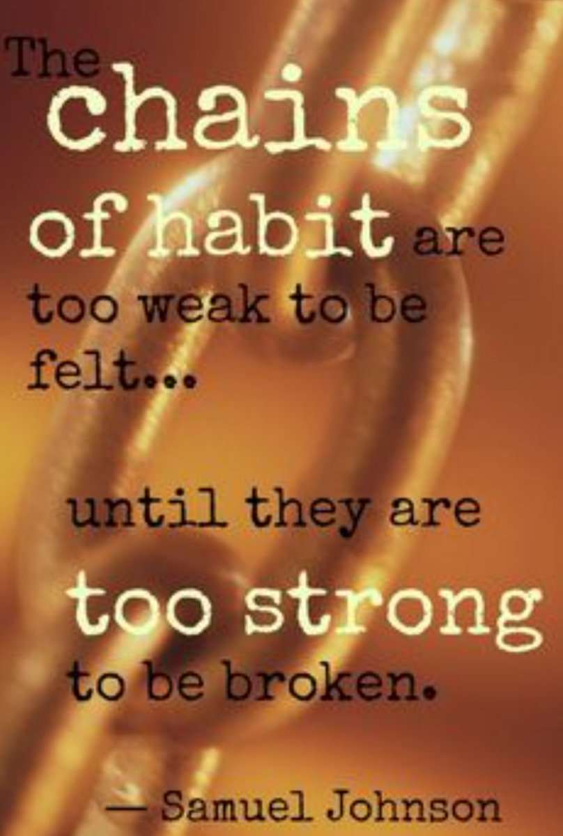 Habit forming wisdom from 300 years ago. #Samueljohnson #ThinkBIGSundayWithMarsha