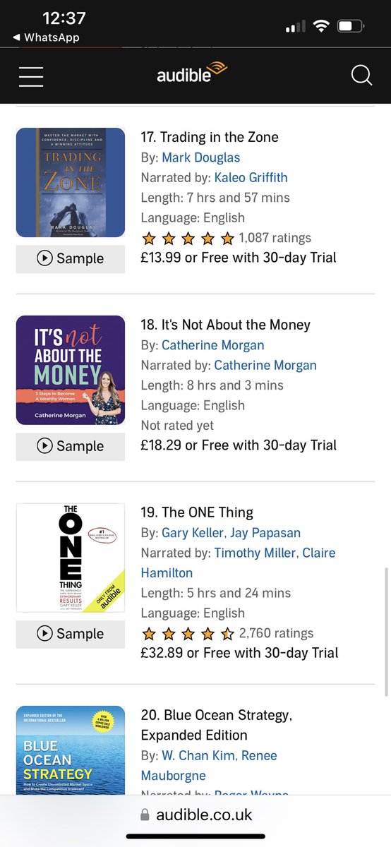 FREE COURSE AS A THANK YOU 🙏 The audio version of my book “it’s not about the money” is No 18 in the new releases in Audible!! Please can you help me get to Top 10!! We have prizes and a free course worth over £600 itsnotaboutthemoney.com/book-launch578…