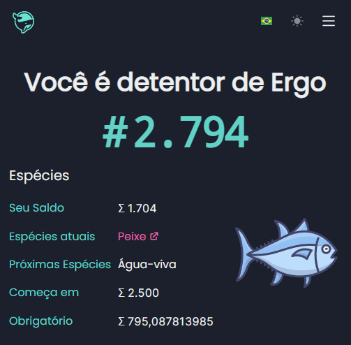 RankMyWallet's tweet image. #crypto #brazil bem-vindo ao #Ergo. Conheça a comunidade e participe dos rankings via rankmywallet.com/pt-br