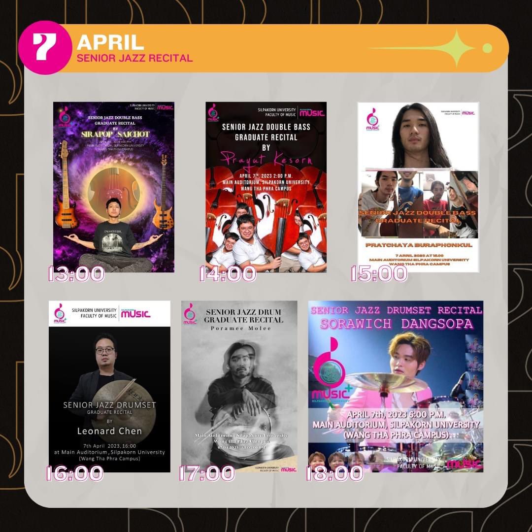 Dekdusufm's tweet photo. เด็กดุแนะนำกิจกรรมช่วงต้นเมษานี้ กับ Senior Jazz Recital! 

(ต่อ) https://t.co/OqYVYqM2dE