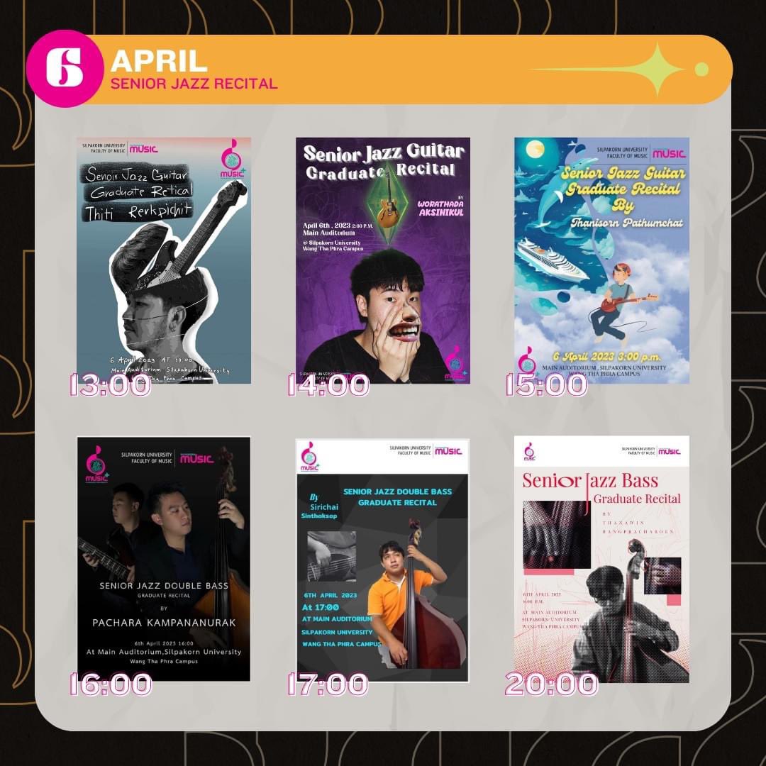 Dekdusufm's tweet photo. เด็กดุแนะนำกิจกรรมช่วงต้นเมษานี้ กับ Senior Jazz Recital! 

(ต่อ) https://t.co/OqYVYqM2dE