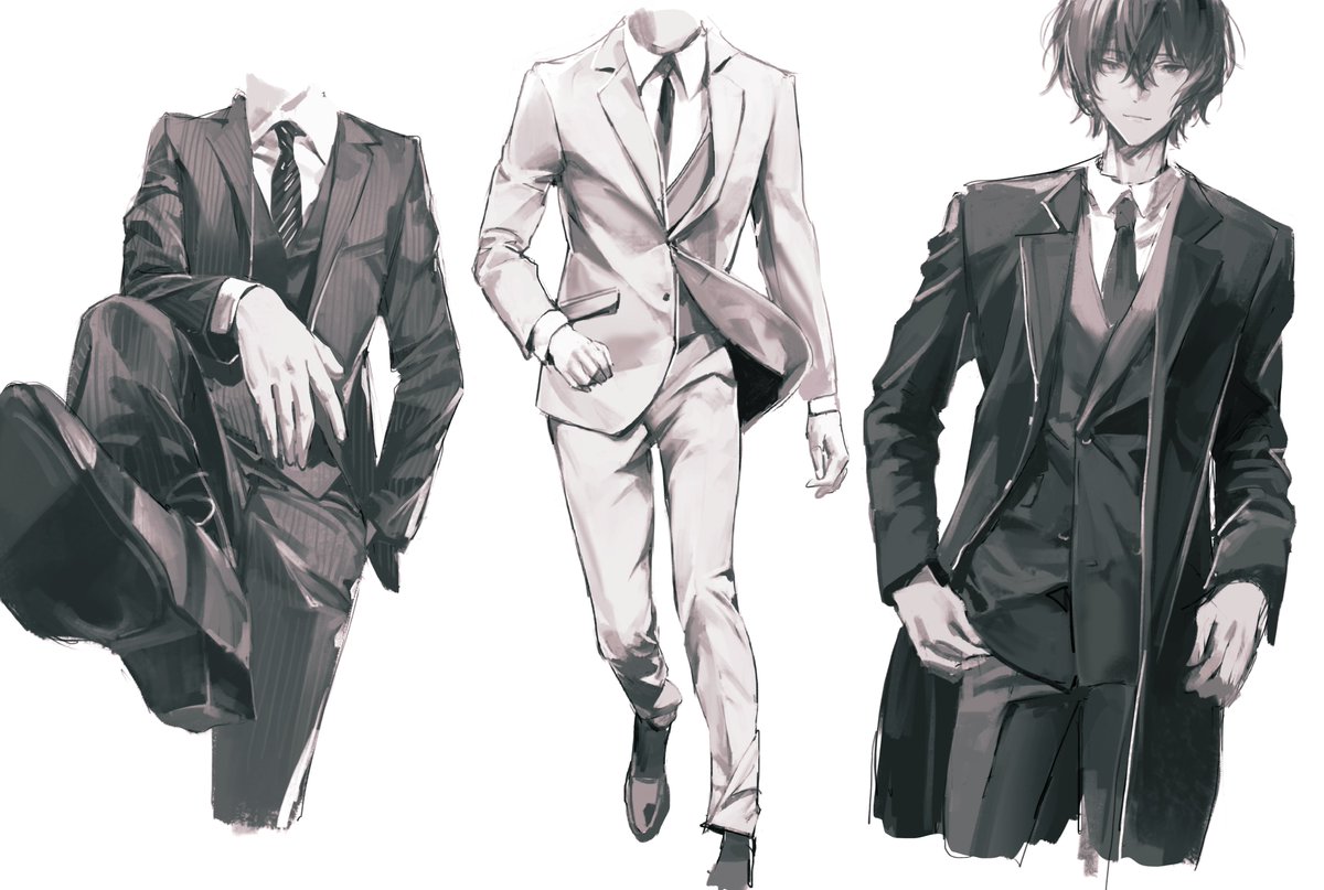 necktie formal male focus shirt suit pants jacket  illustration images
