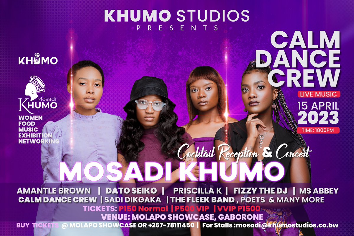 khumo Studios on Twitter: "#mosadikhumo in concert #botswana women in