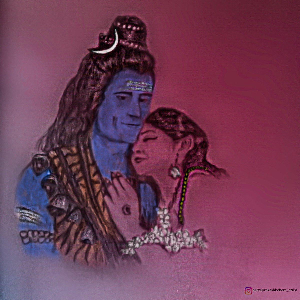 llmuartist's tweet photo. 🖼️🎨🖌️#harharmahadev 🔱#spart54 #satyaprakashbehera #mahadev_love #painting #art #ArtistOnTwitter #mahadevpainting #godofindia #Hindu #Indian #culture https://t.co/nzr4yo97vQ