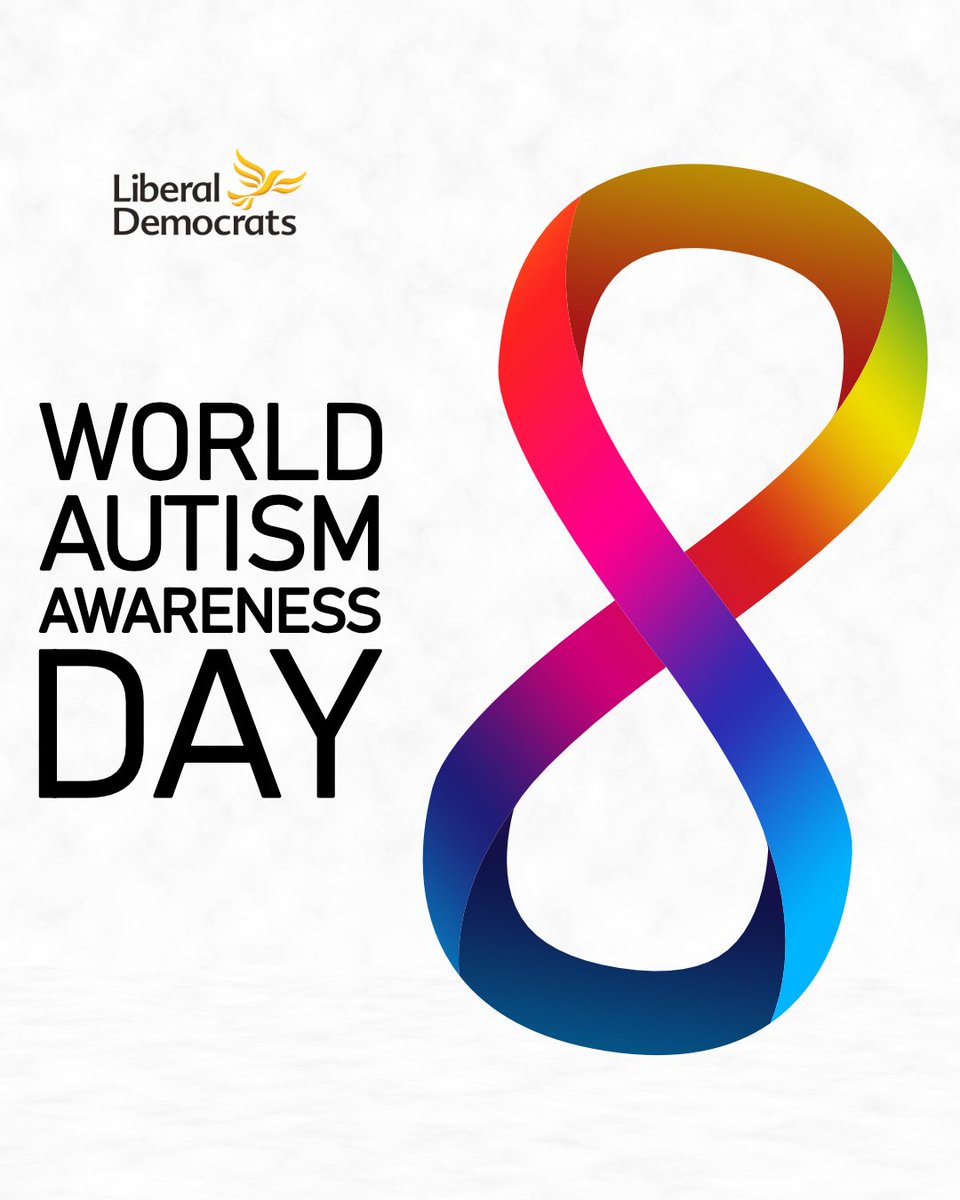 LibDems's tweet image. Today, on #WorldAutismAwarenessDay we celebrate our differences and advocate an inclusive, supportive world for individuals with autism and their families.

We will always champion acceptance, embrace diversity and appreciate autistic people as valued members of our communities.
