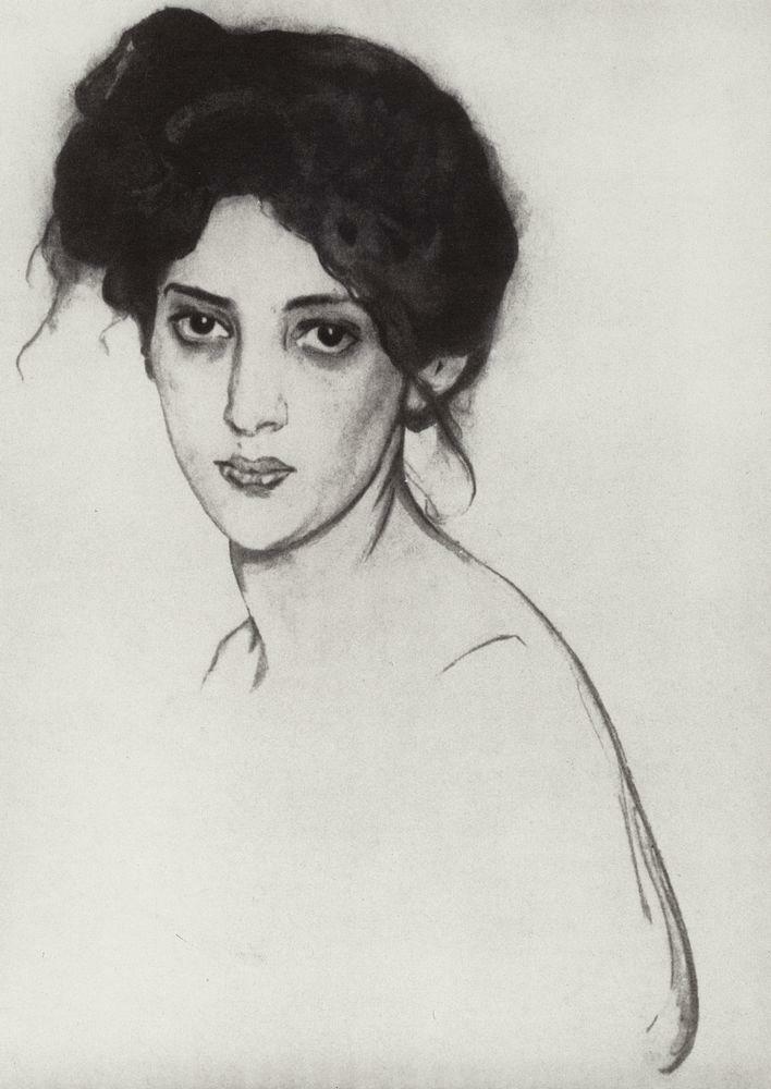 Portrait of Izabella Grunberg, 1910 #realism #serov wikiart.org/en/valentin-se…