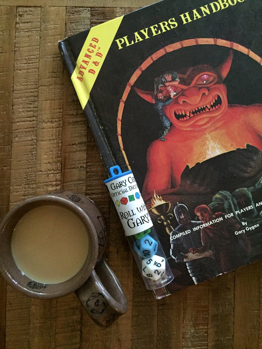 Enjoying a coffee and getting my stuff together for tonight’s Sinister Secret of Saltmarsh game!  Hope everyone got together with friends and family for some gaming this weekend.
#DnD #OSR #RPG #ttrpg #advanceddungeonsanddragons #gamingwithfriends