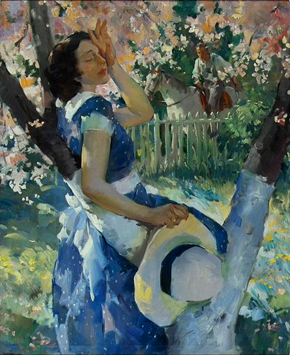 artistsundblom's tweet photo. Long Distance, 1933 #kitsch #haddonsundblom https://t.co/odZLdedM3Y https://t.co/WJXlegJHOC