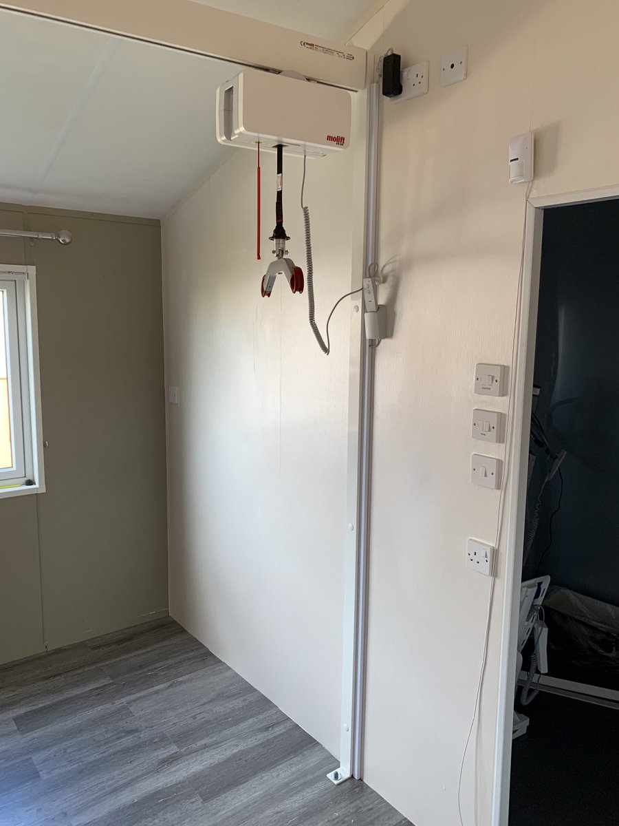 Cw19722016's tweet photo. Installation of the Molift hoist completed today for the lovely Joanne who has converted a park home at the Park Dene site in Skegness for the disabled. Look her up on Facebook access lodge. ⁦@MoliftGB⁩ https://t.co/I1SvNg4Qzo