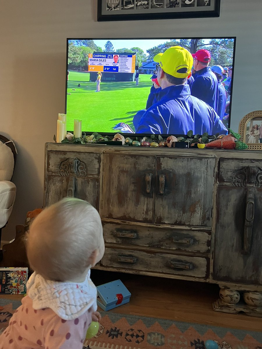Matt_hall10's tweet photo. Hazel will see you in a few years! @DriveChipPutt @TheMasters https://t.co/2r2B6mWEtt