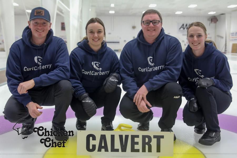 curlmanitoba's tweet photo. Quarter-Final matchups are set at the 2023 Chicken Chef Mixed Provincial Championship! 🥌

QF1: Wiebe vs. Forrester
QF2: Calvert vs. Wasylik

Come down to the @curlAMCC to catch some playoff Sunday action - first draw starts at 10:00am 💛🦬 https://t.co/HkH2jdtDFs