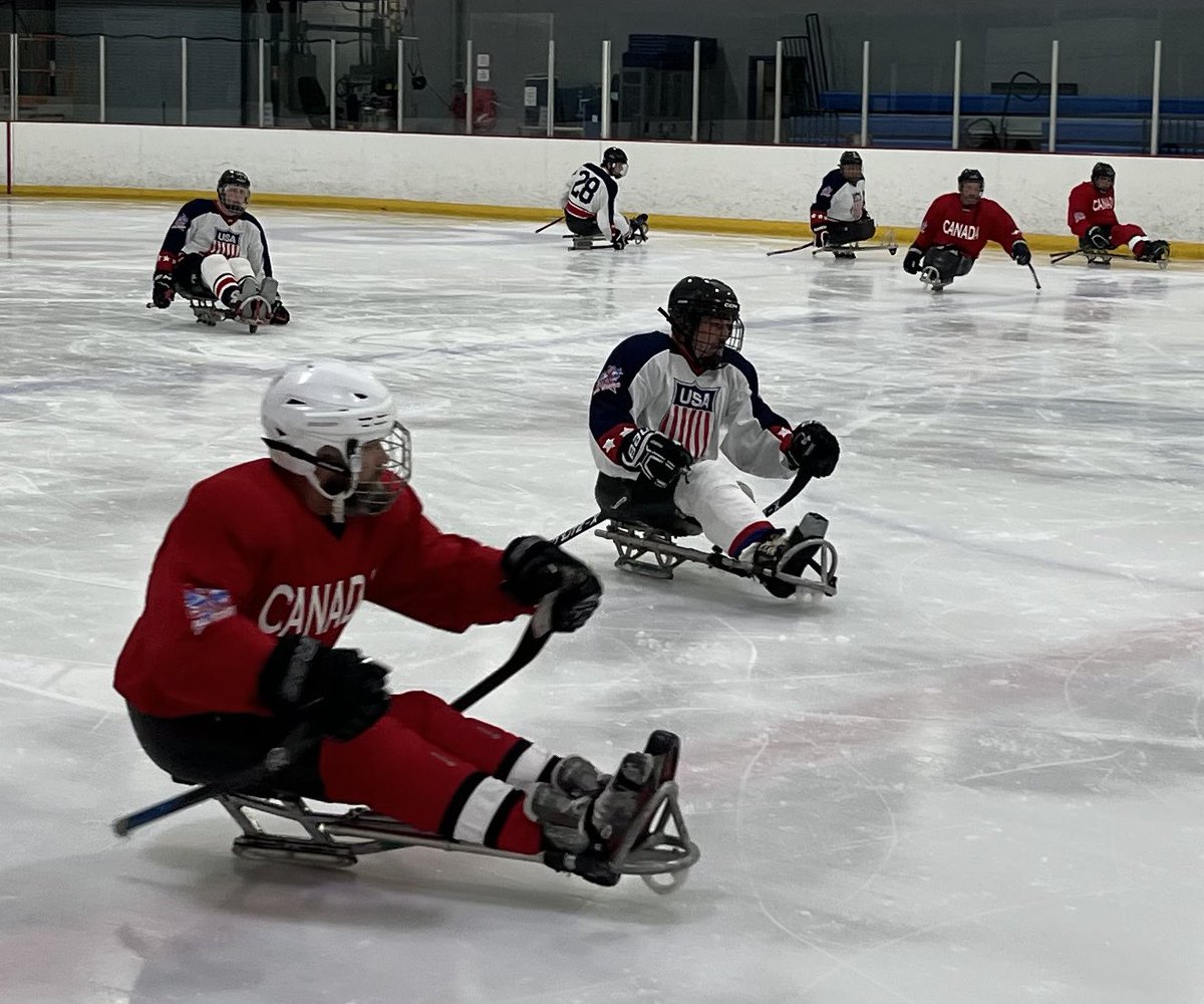 BelleriveIce's tweet photo. Great to see the Sled Hockey action as part of the Can/Am tournament @BelleriveIce yesterday. Thanks to all those that participated. @STARskaters #sledhockey https://t.co/fLICVZcS7G