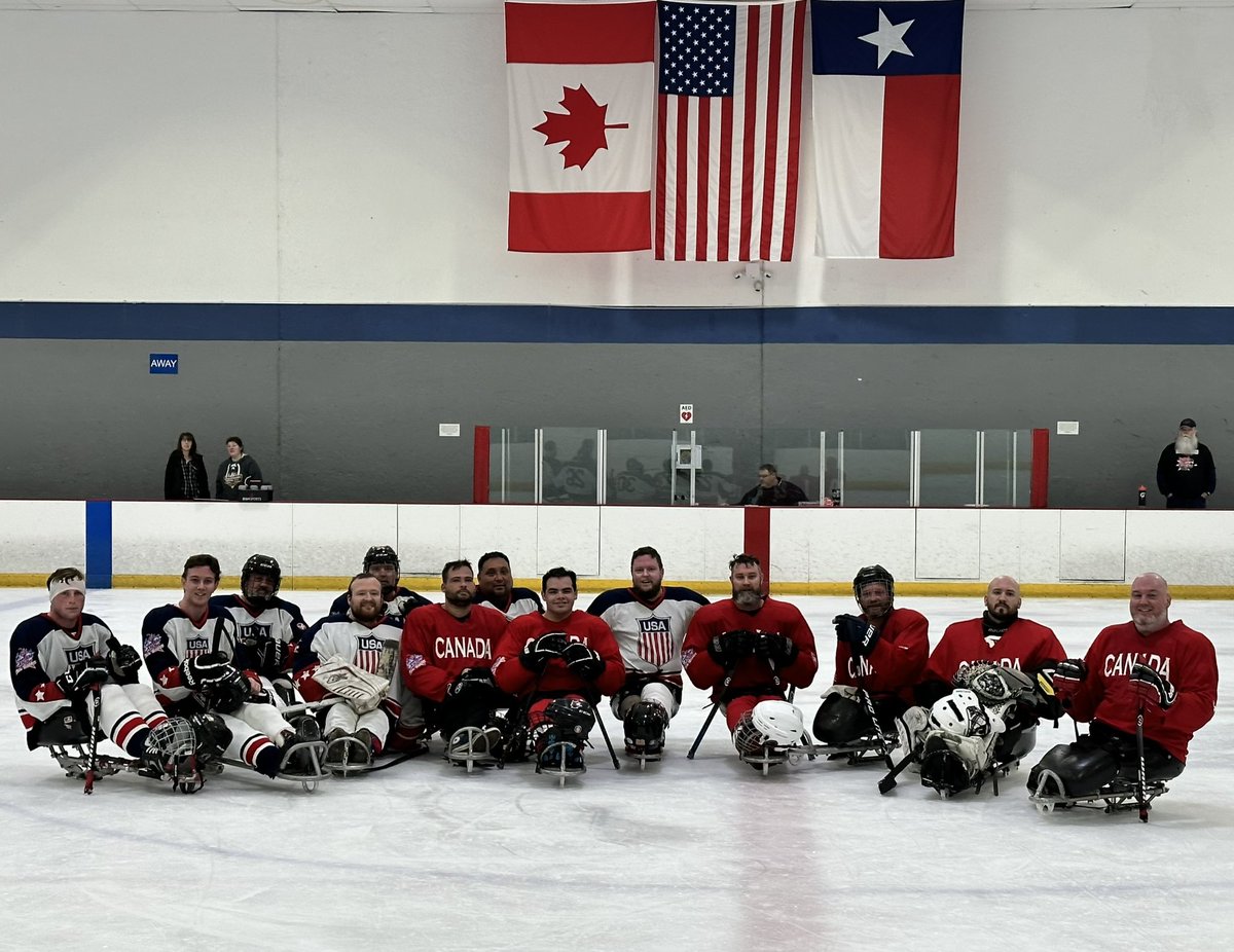 BelleriveIce's tweet photo. Great to see the Sled Hockey action as part of the Can/Am tournament @BelleriveIce yesterday. Thanks to all those that participated. @STARskaters #sledhockey https://t.co/fLICVZcS7G