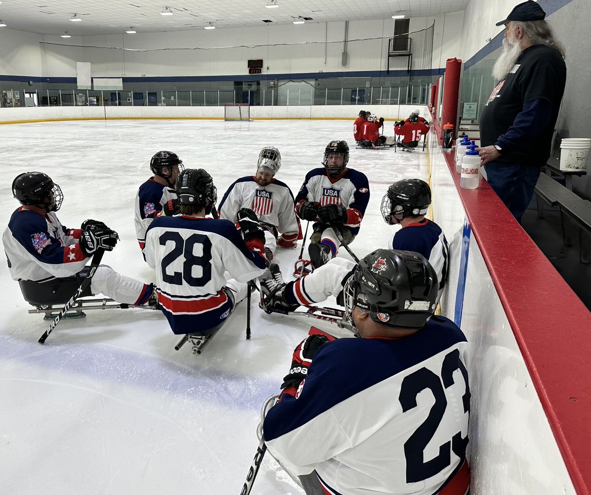 BelleriveIce's tweet photo. Great to see the Sled Hockey action as part of the Can/Am tournament @BelleriveIce yesterday. Thanks to all those that participated. @STARskaters #sledhockey https://t.co/fLICVZcS7G