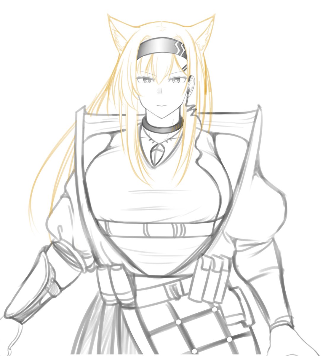 そろそろメディア欄を濁す時
変態洗脳系のビフォーとして描いてたけどそのまま止まってるホルン隊長 