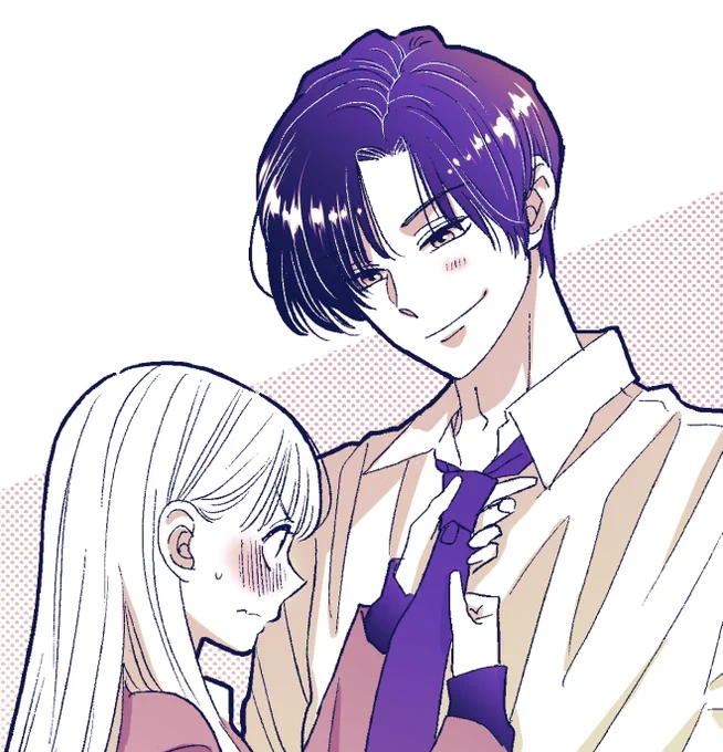 Amane () "I don't know how to tie a tie, can you teach me?" Hinase () "Liar..."  Title #SeishunnoHekireki  Author #Yasuko #TSF