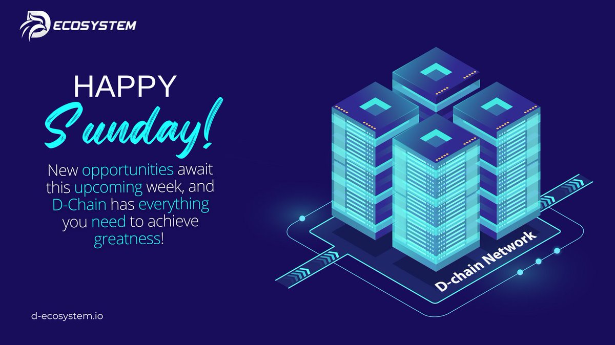 vespel_nub's tweet photo. Happy Sunday, everyone! ⭐️

New opportunities await this upcoming week, and D-Chain has everything you need to achieve greatness! 🌐

You can go beyond the moon with ZERO transaction fees and access to D-Swap and D-Exhancge! 🚀

Visit us today! 🔹
https://t.co/PiQdaqDEaN https://t.co/pipPktD86Q