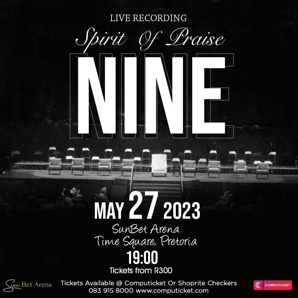 1SpiritOfPraise's tweet photo. Spirit Of Praise 9 is in May, will you be there??? 🤔🤔🤔 Get your tickets here: https://t.co/0X5ar3gdvE OR visit Computicket or Shoprite/Checkers 👍👍👍 https://t.co/pnxCHwCAea