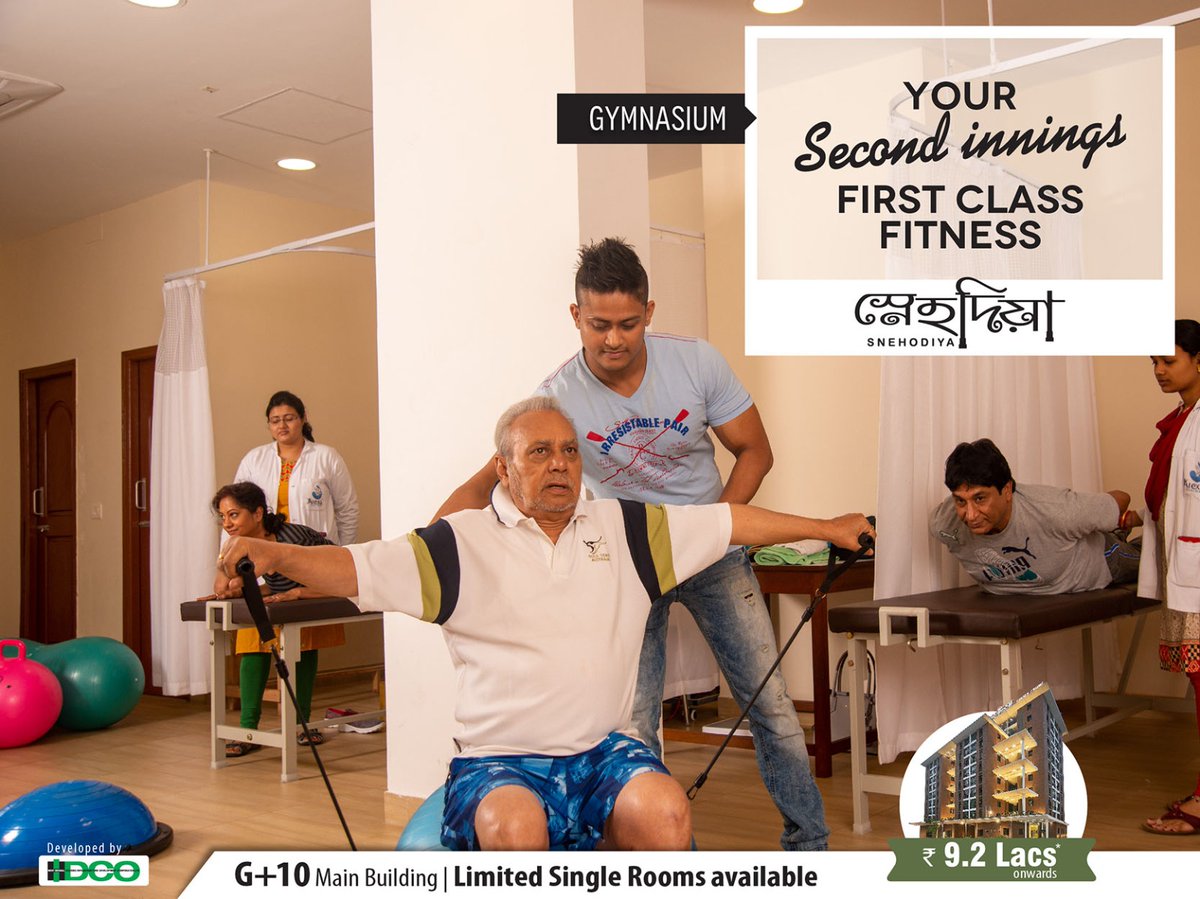 nkgsccl's tweet photo. At Snehodiya our senior-friendly gymnasium will help you stay fit and enjoy your golden days.
Learn more about us at https://t.co/MY2cDgtNRE or call us at +918334001313
#Snehodiya #SeniorCoLiving #SecondInnings #FirstClassLiving https://t.co/1rV1CMdLk5