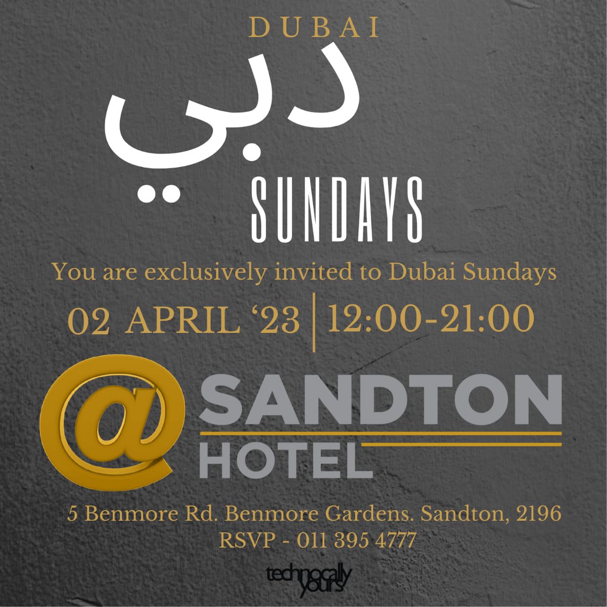 Introducing a new level of luxury and sexy! A rooftop party like no other, overlooking the exciting, exclusive
Sandton panoramic views.…Welcome to Dubai Sundays, happening this Sunday  #RoofTopParty #SunSet #SandtonHotel #DubaiSundays #Sundowners #Event #Inverroche #GoodTime