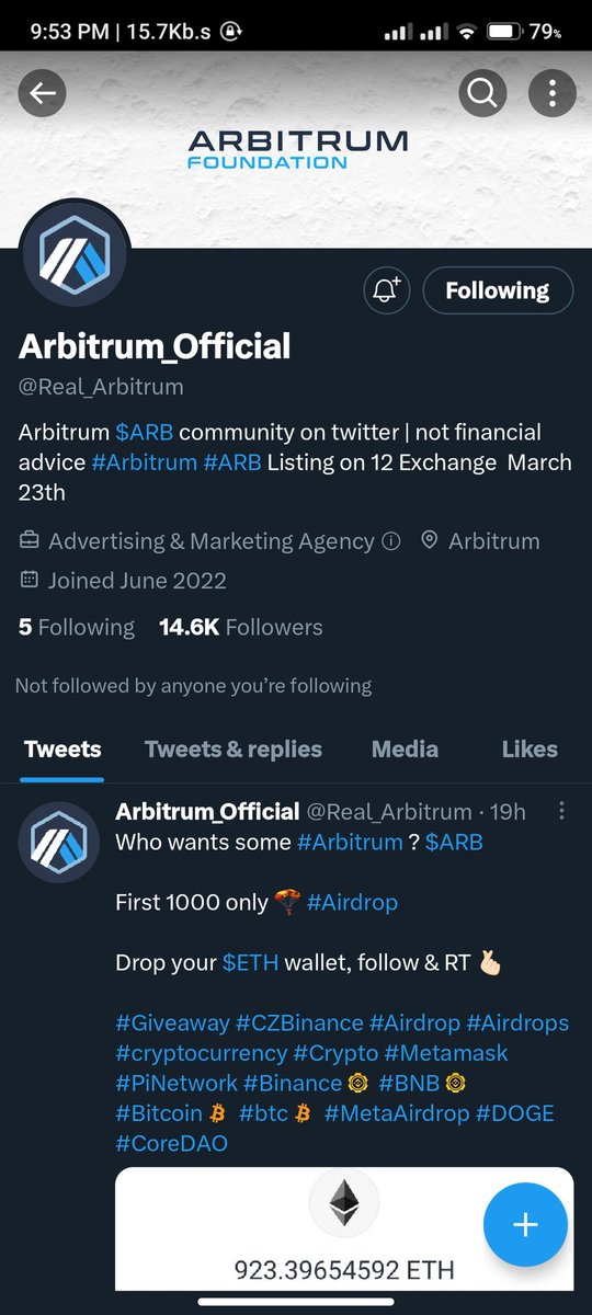 arciixant's tweet photo. @Real_Arbitrum 0x80a798EAe81CB7A5bAC58C707AC8310c979Db05a https://t.co/VVzPE9QqPu