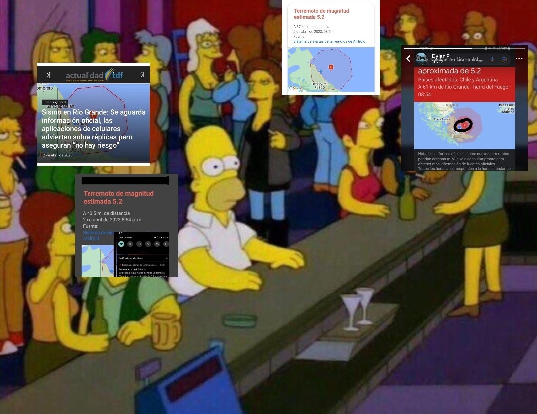 Yo cuando me desperté y todos estaban hablando del terremoto: