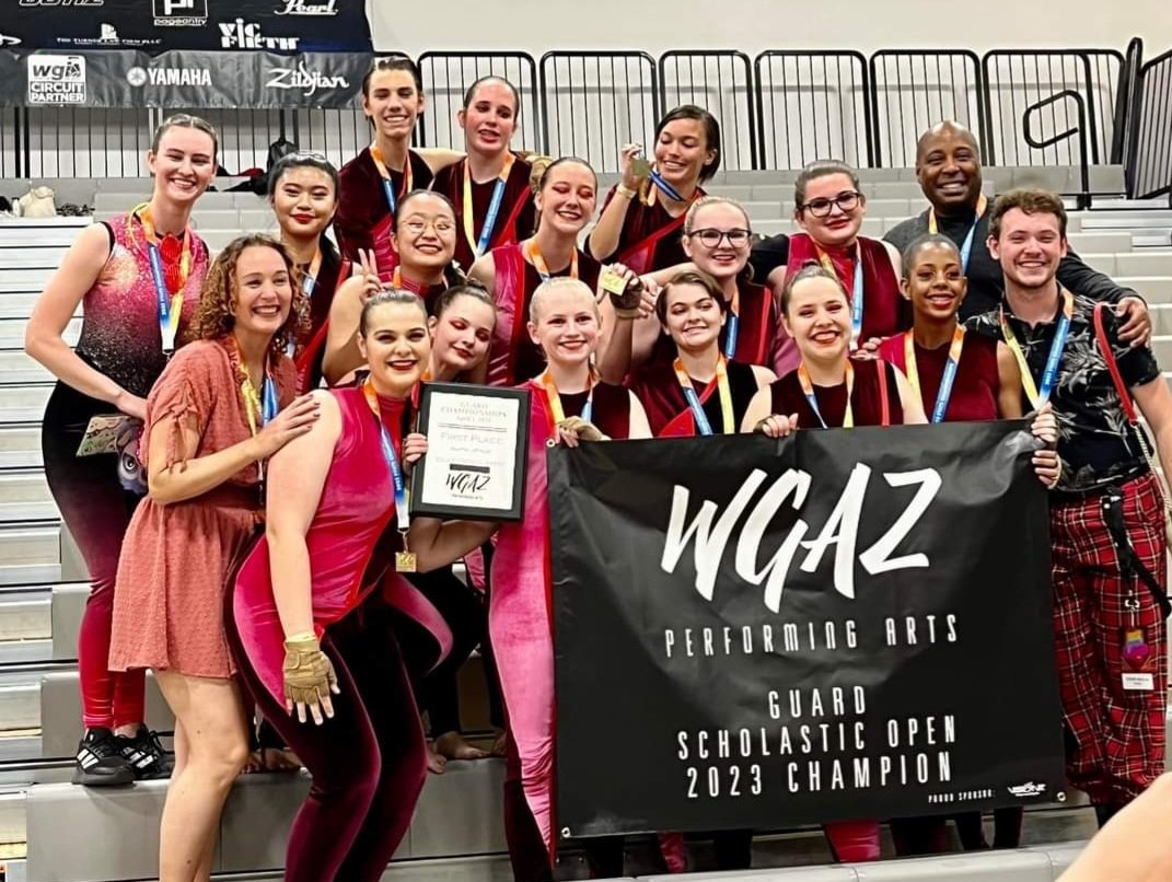 Congrats Keith Casey and the Thunder Winter Guard Team. 2023 Open Division State Champions. Go Thunder!! <a href="/TUHSD_News/">TUHSD News</a> <a href="/DVHS_TUHSD/">Desert Vista High School</a> <a href="/DVThunderBand/">DV Thunder Band</a>
