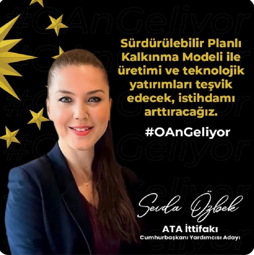 Üretim yeniden şahlanacak,mülteciler gidecek işsizlik bitecek🇹🇷
#SevdaÖzbek #Ataittifaki