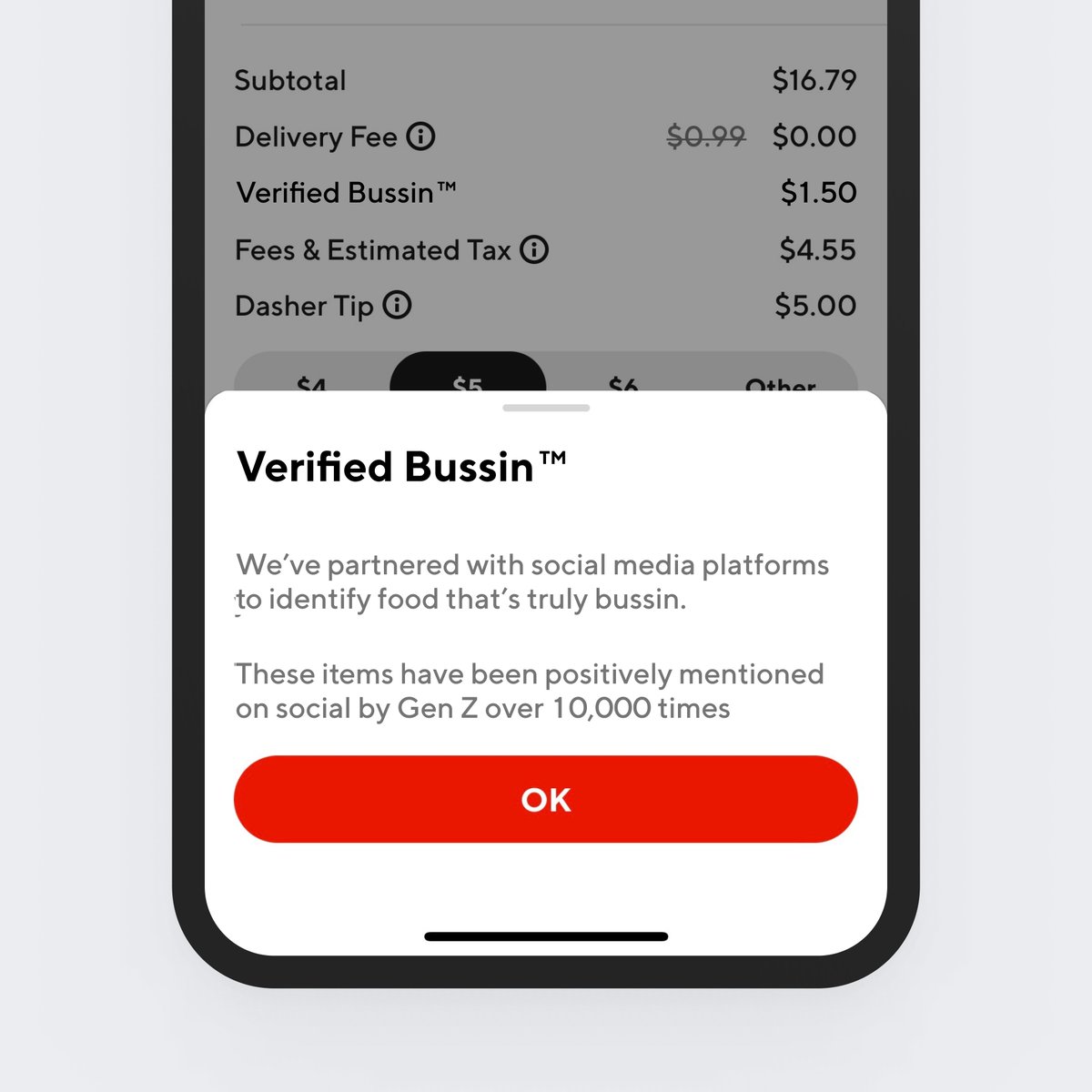 soren_iverson's tweet photo. DoorDash “Verified Bussin™” https://t.co/0RSKrUiXdt
